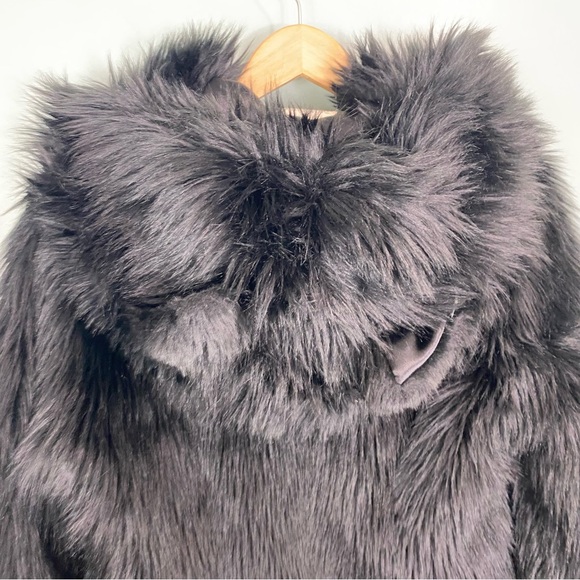 SpiritHoods Faux Fur Black Wolf Coat Jacket Animal Ears XS - Picture 6 of 9